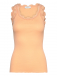 Rosemunde - Rwbabette Silk Sl U-Neck Long Lace - Varrukateta - XS