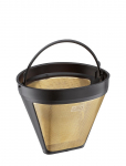 Cilio - Kaffefilter Str. 4 I Guld Genanvendeligt 12,5Cm - Coffee Makers - 12.5 CM