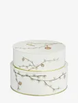 K&auml;hler - Hammersh&oslash;i Christmas Storage Tin &Oslash;20/&Oslash;22 White W. Deco 2 Pcs. - J&otilde;ulutarvikud - ONE SIZE