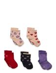 Minymo - Socks W. Pattern (5-Pack) - Sokid - 35\38
