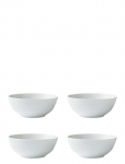 Aida - Relief - Sk&aring;l Porcel&aelig;n White 4 Stk 14 Cm Gave&aelig;ske - Serveerimiskausid - ONE SIZE