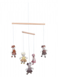 Smallstuff - Hanging Mobile, Dolls, Multi - Mobile Clouds - ONE SIZE 29 cm