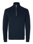 Selected - Slmdane Ls Knit Structure Half Zip Noos - Poolpika lukuga džemprid - XL