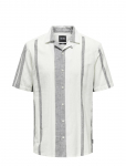 ONLY & SONS - Onscaiden Life Stripe Linen Resort Noos - L&uuml;hikeste varrukatega - M