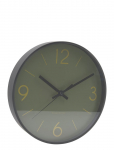 House Doctor - Wall Clock, Hdtime, Dark Green - Seinakellad - 24.8X24.8X4.2CM