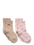 Minymo - Socks W. Lettuce Edge (2-Pack) - Sokid - 27\30