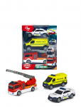 Dickie Toys - Dickie Toys 3-Pack Danish Rescue Vehicles - Kiirabiautod - ONE SIZE