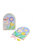 Fisher-Price - Wooden Flower Puzzle Blocks For Preschool Kids, 38 Wood Pieces - Hariduslikud m&otilde;istatused - ONE SIZE