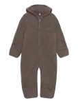 Huttelihut - Pram Suit Ears Wool Fleece - Fliisist kombinesoonid - 74