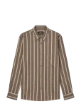 Mads N&oslash;rgaard - Cotton Linen Sune Stripe Shirt - Linased s&auml;rgid - L