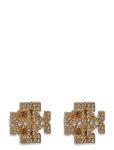 Tory Burch - Icon Pav&eacute; Stud Earrings - Needid - ONE SIZE