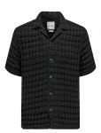 ONLY & SONS - Onsbraddock Reg Ss Resort Waffle Shirt - L&uuml;hikeste varrukatega s&auml;rgid - L