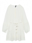 Vero Moda - Vmolya Ls Short Dress Wvn Ga - L&uuml;hikesed kleidid - XL