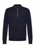 Tommy Hilfiger - Lambswool Zip Polo - Pikkade varrukatega - XL