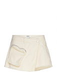 Monki - Asymmetric Cotton Twill Wrap Skort - L&uuml;hikesed seelikud - 40