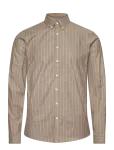Lindbergh - Striped Superflex Oxford L/S - Oxfordi s&auml;rgid - M