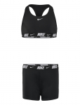 NIKE SWIM - Nike Logo Tape Racerback Bikini & Short Set - Bikiinid - 160-170