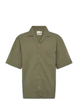 Timberland - Ss Seersucker Resort Shirt Cassel Earth Yd - Vabaaja s&auml;rgid - M