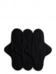 Imse Vimse - Sanitary Pads Classic Night, Black 3-Pack - Menstuatsioonitooted - ONE SIZE