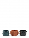Serax - Tealight Holder Glazed Molly Set/3 - Teek&uuml;&uuml;nlajalad - ONE SIZE