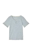 Mads N&oslash;rgaard - 2X2 Cotton Stripe  Tiki Tee - L&uuml;hikeste varrukatega - 116