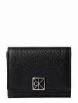 Calvin Klein - Emblem Hw Pebble Trifold W/Zip - Rahakotid - ONE SIZE