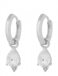 SN&Ouml; Of Sweden - Eira Navette Ring Ear S/Clear - Onesize - R&otilde;ngad - ONE SIZE