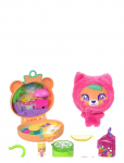Polly Pocket - Plushie Bear Compact, Doll & Keychain Playset With Pets, Fruit Themed Accessories - M&auml;ngukomplektid - ONE SIZE
