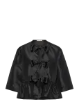 Stella Nova - Crispy Peplum Bow Blouse - L&uuml;hikeste varrukatega - 38