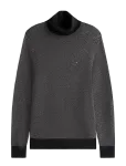 Tommy Hilfiger - Pima Ctn Cash Herringbone Roll - K&otilde;rge kaelusega - XS