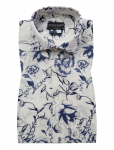 Bruun & Stengade - Bs Mengel Casual Modern Fit Shirt - Mustriga s&auml;rgid - S