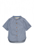 Name It - Nmmhans Stripe Dnm Ss Shirt 1910-Ip H - L&uuml;hikeste varrukatega s&auml;rgid - 104