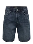 ONLY & SONS - Onsedge Blue Black 6607 Tai Dnm Shorts - L&uuml;hikesed teksap&uuml;ksid - XXL
