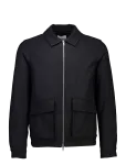 Lindbergh - Flannel Wool Blend Cropped Length Overshirt Jacket - Villased jakid - XXL