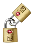 Go Travel - Classic Brass Key Twin Padlocks Tsa - Reisilukud - ONE SIZE