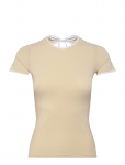 Monki - Slim Short-Sleeved Open-Back Top - L&uuml;hikeste varrukatega - S