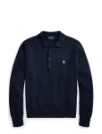 Polo Ralph Lauren - Relaxed Fit Flag Cotton Sweater - Pikkade varrukatega kootud polos&auml;rgid - S