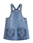 Lindex - Bib Dress In Denim - Varrukateta vabaajakleidid - 92