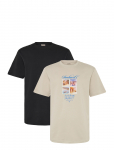 ONLY & SONS - Onscaspian Airflex Ss Reg Mix Tee 2-Pack - L&uuml;hikeste varrukatega - S