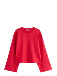 Lindex - Jersey Top With Wide Sleeves - Pikkade varrukatega - L
