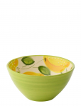J-Line - Bowl Lemon Ceramic Yell/Grn M - Salatikausid - &Oslash; 22 CM