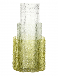 H&uuml;bsch - Triple Vases Green/Clear (Set Of 3) - Silindrikujulised vaasid - 21X20