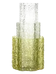 H&uuml;bsch - Triple Vases Green/Clear (Set Of 3) - Silindrikujulised vaasid - 21X20