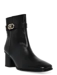 Tommy Hilfiger - Th Strap Leather Block Heel Boot - Kontsaga poolsaapad - 37