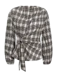 Co' Couture - Chandlercc Check Tie Blouse - Pikkade varrukatega - L