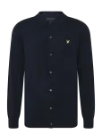 Lyle & Scott - Cotton Merino Knitted Shirt - Pikkade varrukatega kootud polos&auml;rgid - L