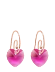 Marmara Sterling - 925 Silver Earrings Fucshia, Rose Gold - Rippuvad k&otilde;rvar&otilde;ngad - ONE SIZE