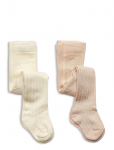 Minymo - Stocking - Rib (2-Pack) - Sukkp&uuml;ksid - 116-122