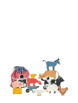 Tender Leaf - Stacking Farmyard Animals - Virnastatavad klotsid - ONE SIZE