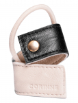 Corinne - Leather Band Short Bendable Two-Colored - Juuksekummid - ONE SIZE